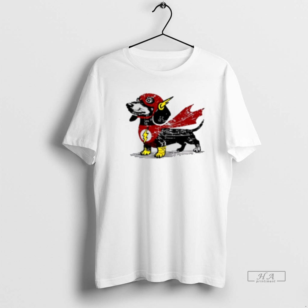 Official Awesome Dachshund Superhero Funny Wiener Dog Classic Womens