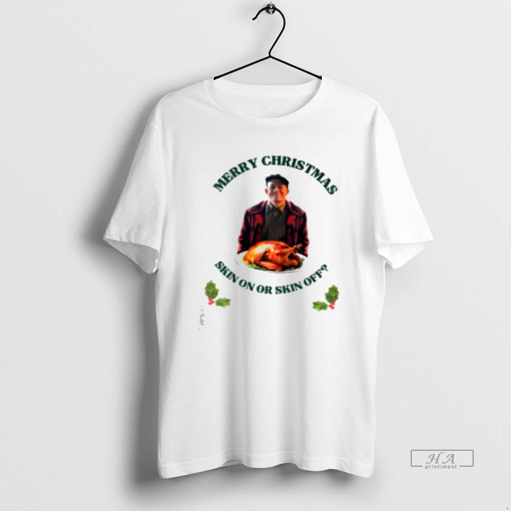 Official Ed Gein Merry Christmas Skin On Or Skin Off Classic Womens