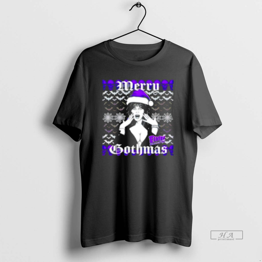Official Elvira Merry Gothmas Christmas Classic Womens