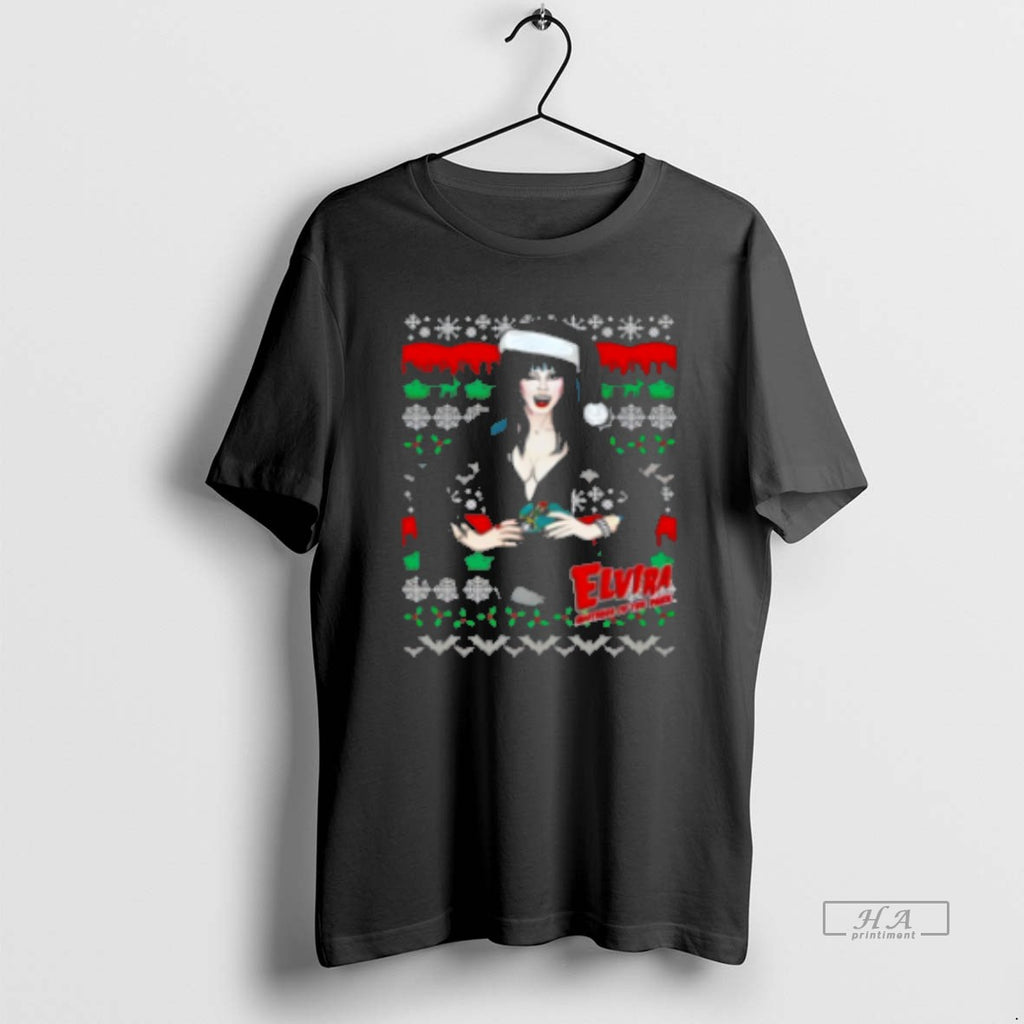 Official Elvira Wink Xmas Christmas Classic Womens