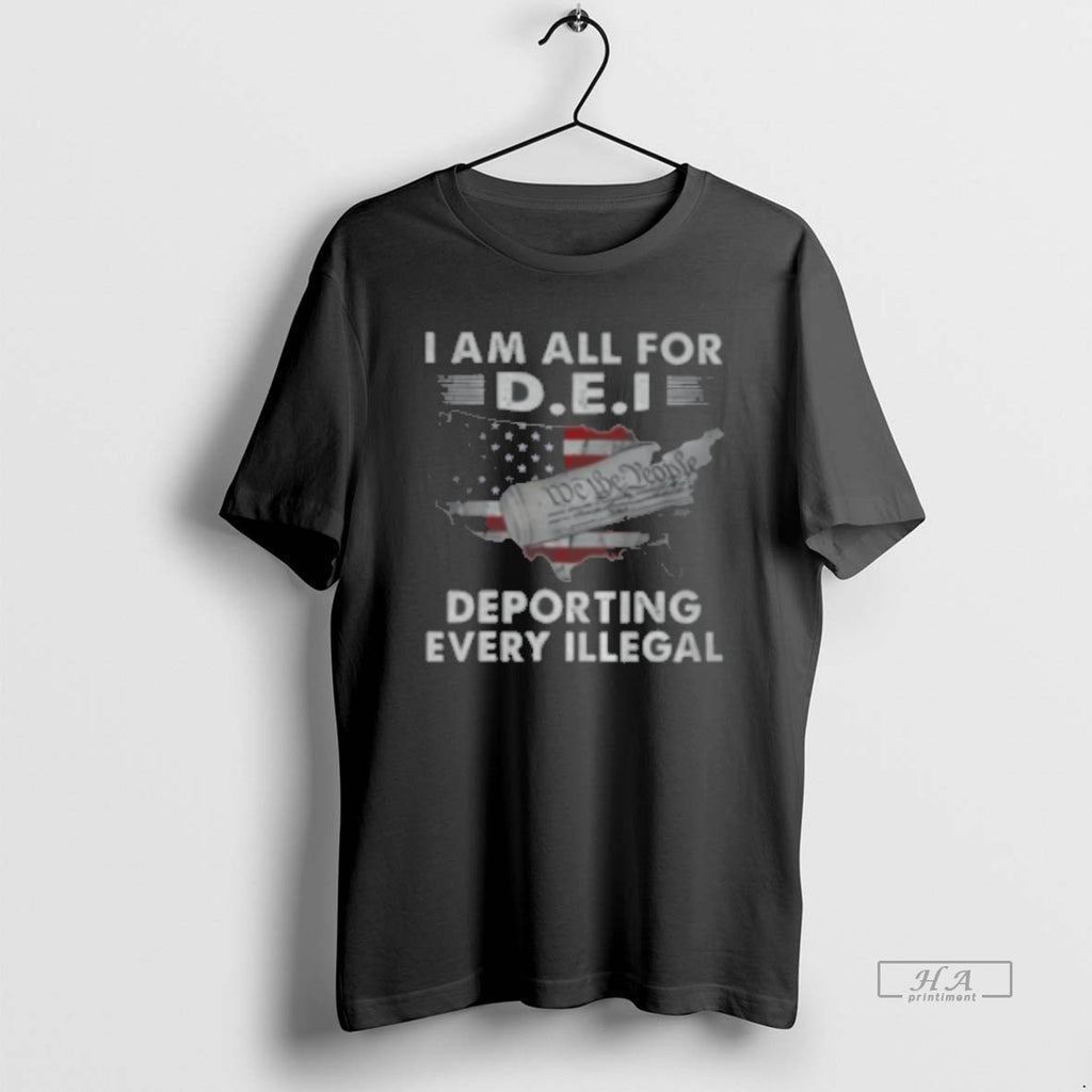 Official I Am All For Dei Deporting Every Illegal Map Classic Womens