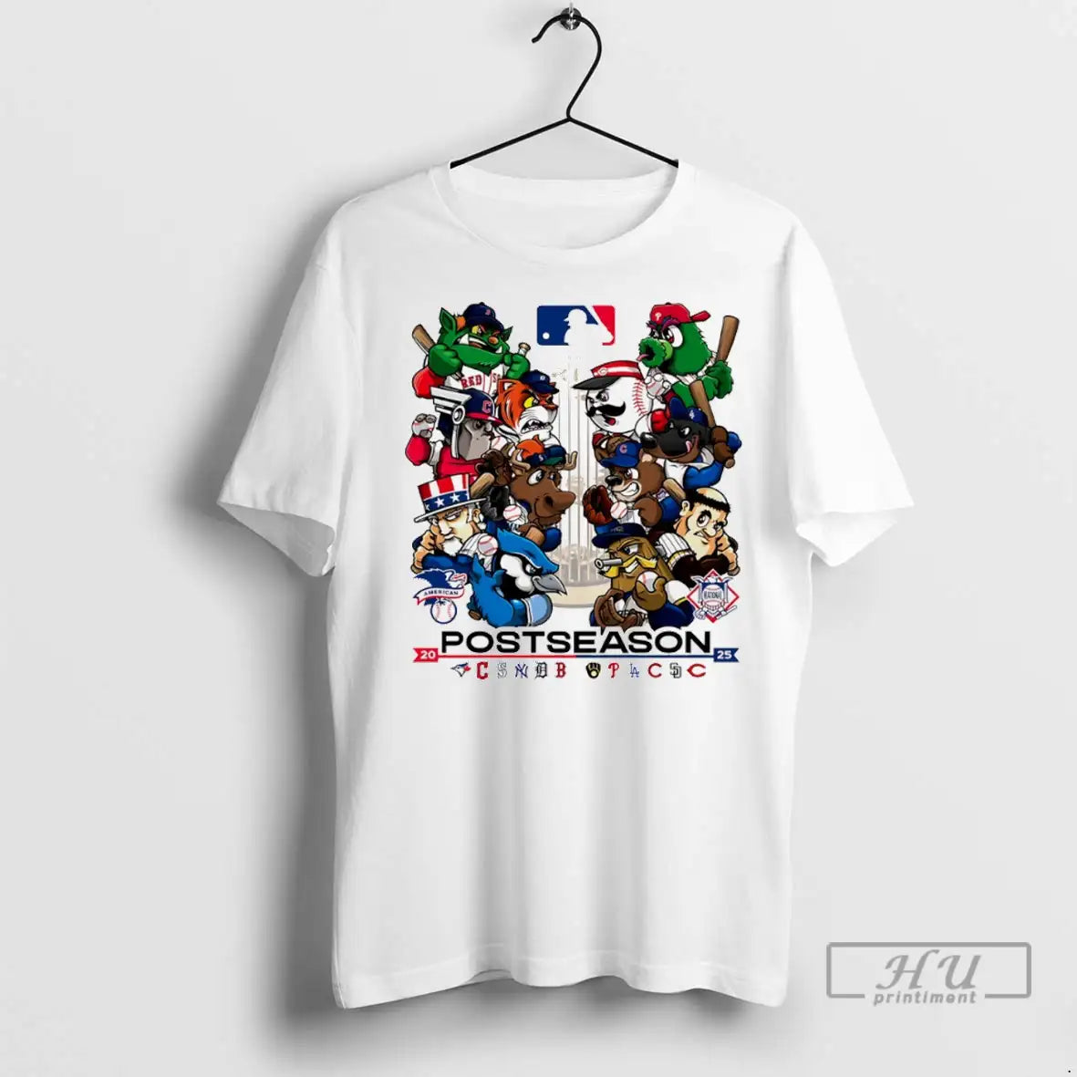 Officials 2025 Mlb Postseason Mascot T Shirts