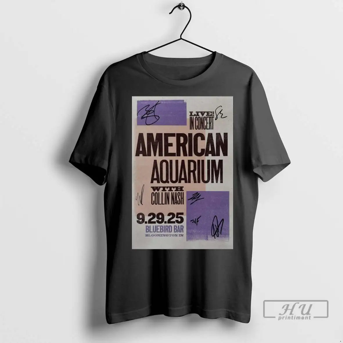 Officials American Aquarium Tour Bluebird Bar Bloomington In September 29 2025 Signatures T Shirts