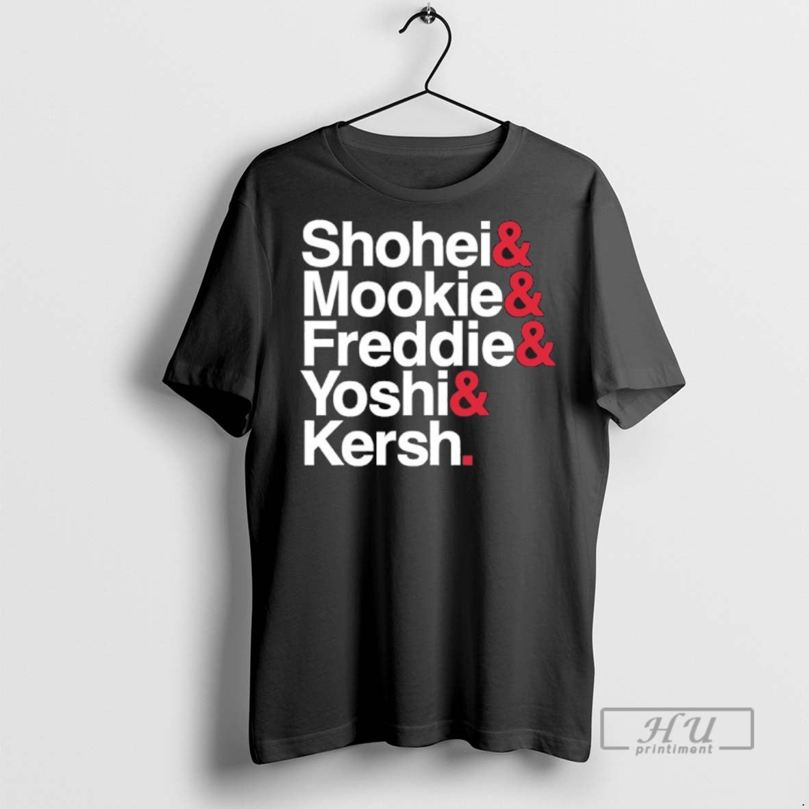 Officials Ampersand Stars Shohei Mookie Freddie Yoshi Kersh Los Angeles Baseball T Shirts