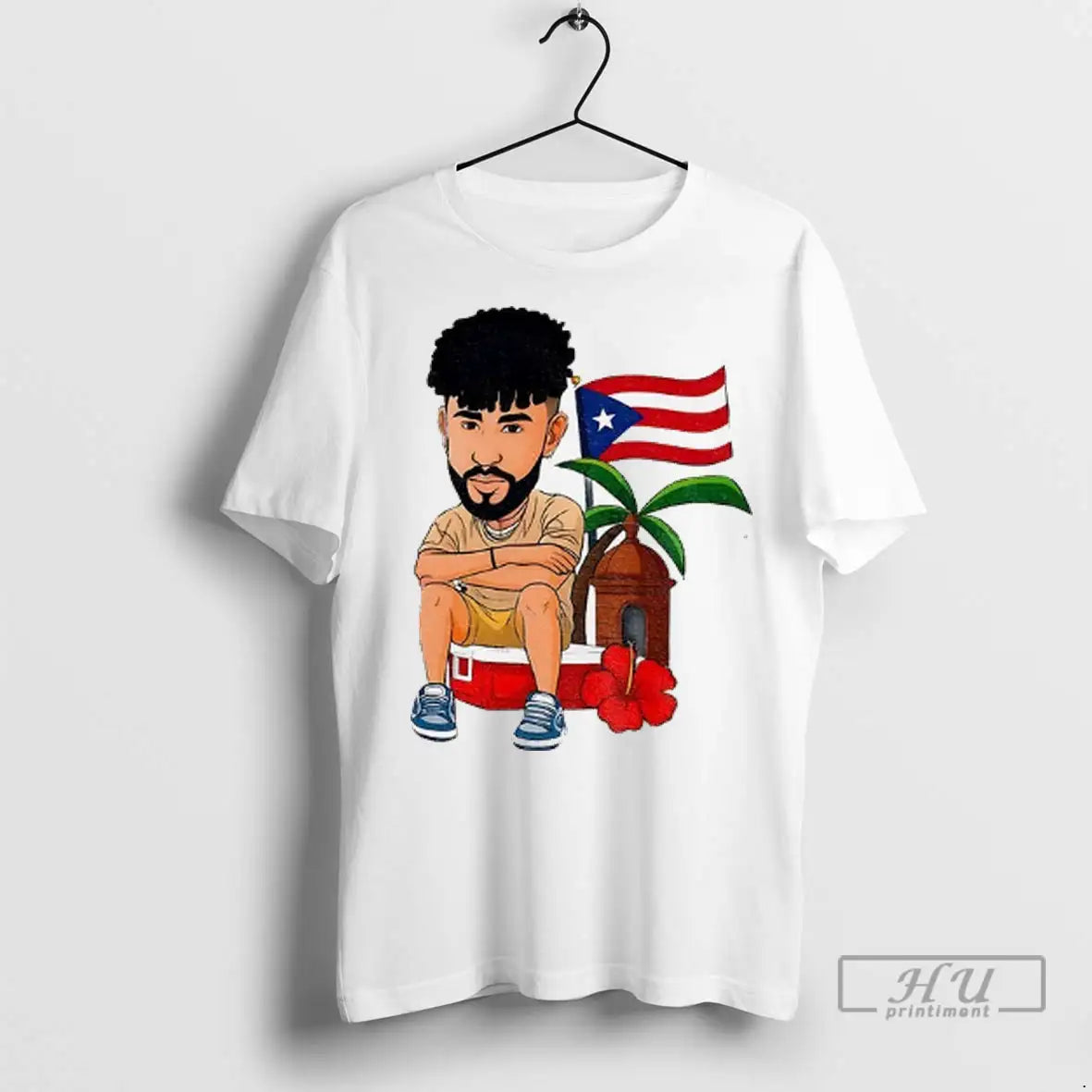 Officials Bad Bunny Puerto Rico Flag Summer 2025 T Shirts