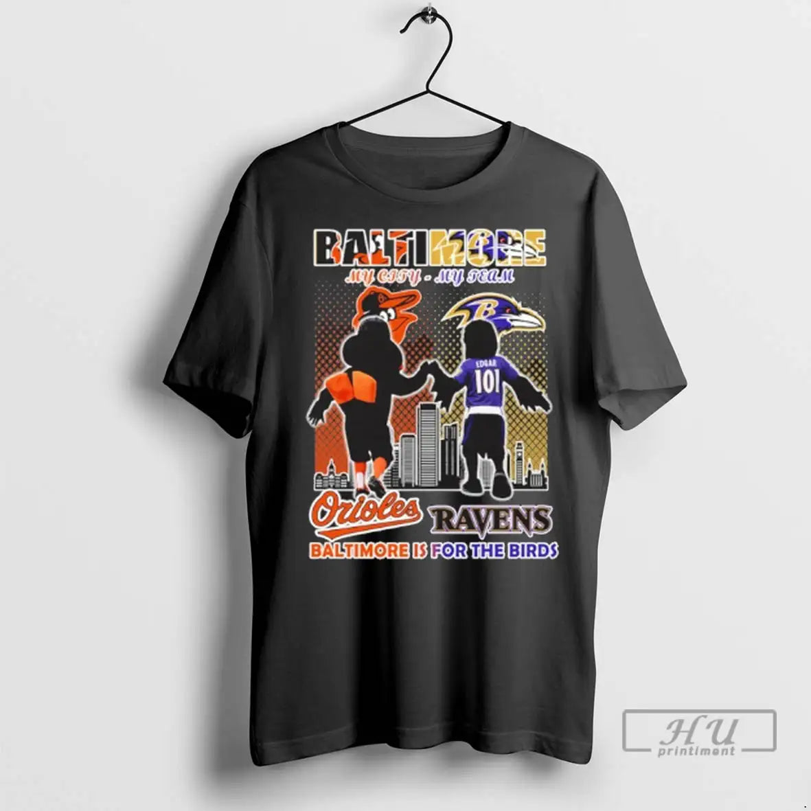 Officials Baltimore My City My Team Orioles And Ravens Is For The Birds T Shirts