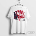 Officials Bo Naylor For The Cleveland Guardians Mlbpa Signature Painting T Shirts