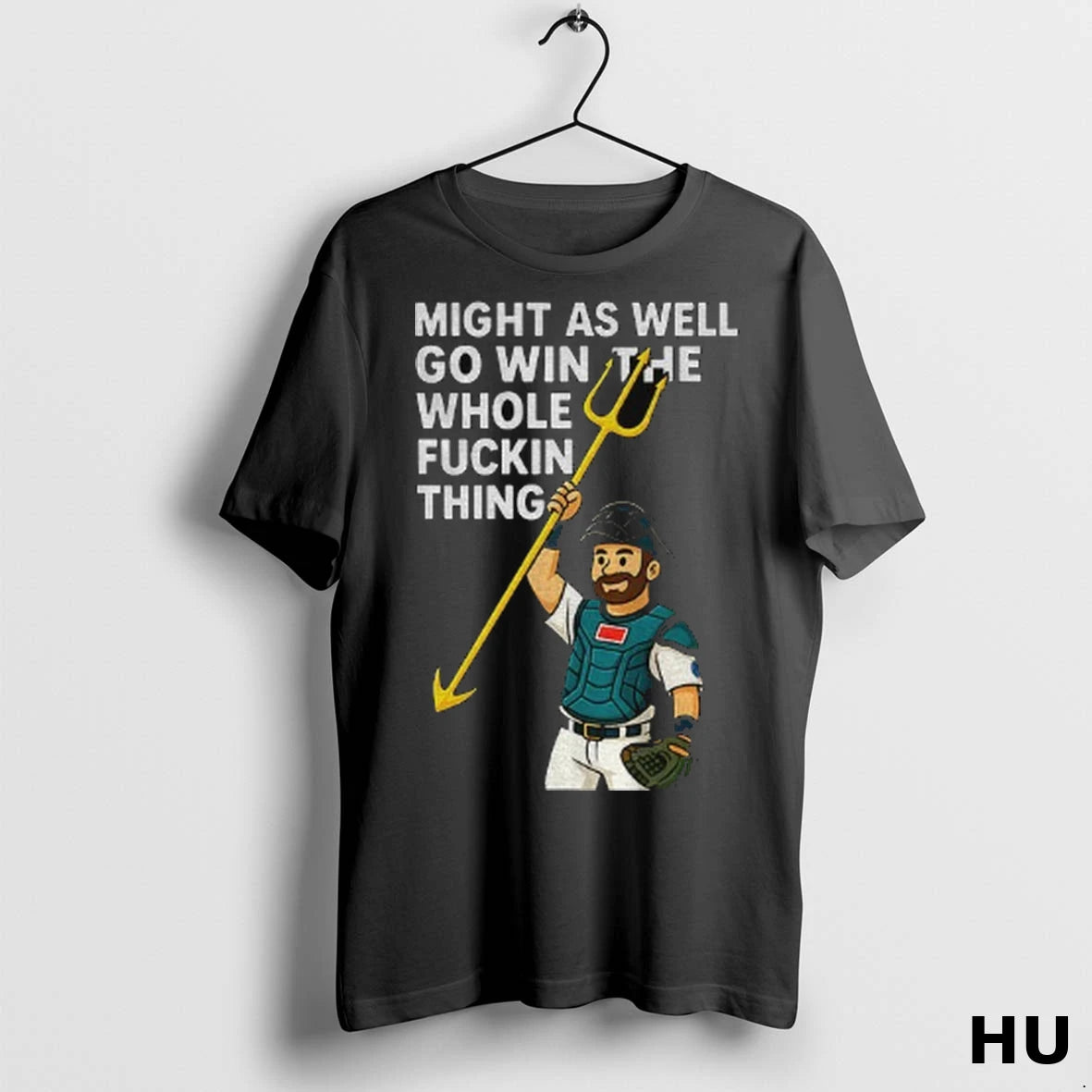 Officials Cal Raleigh Cartoon Tridents Up Seattle Mariners Might As Well Go Win The Whole