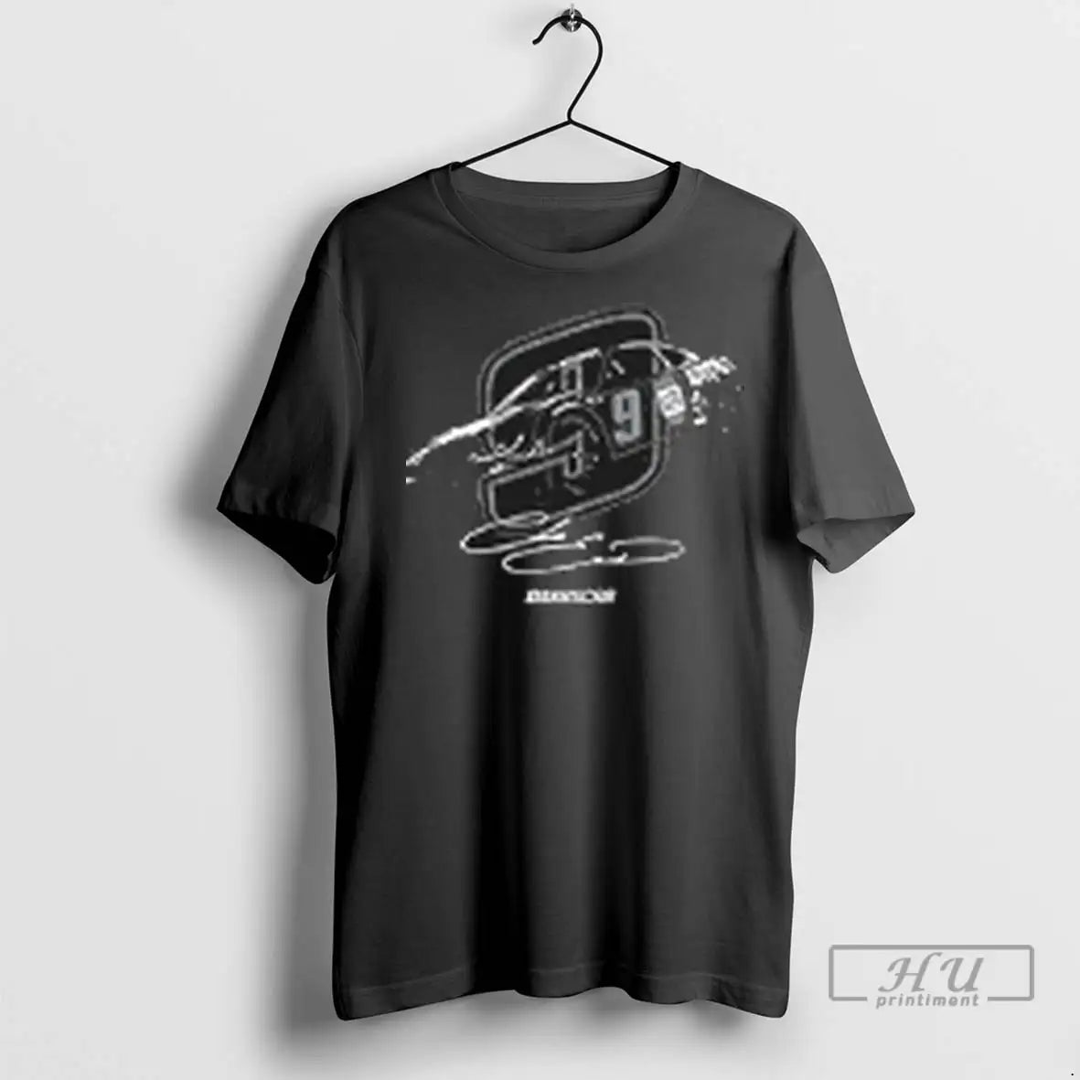 Officials Chase Elliott Black Napa Tonal Racing Signature T Shirts