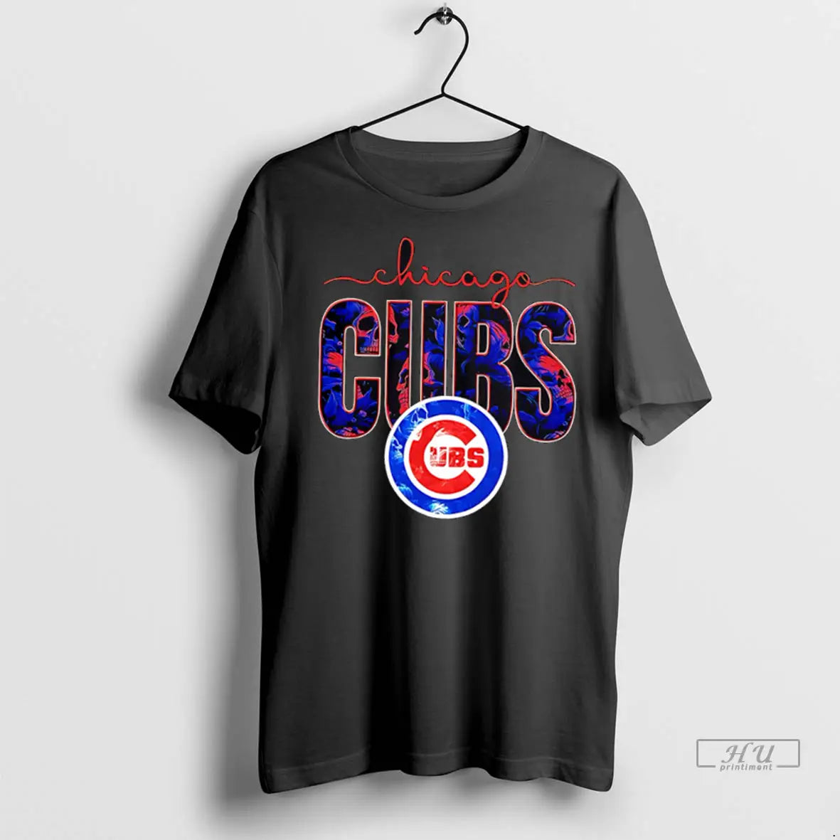 Officials Chicago Cubs Skulls Floral Graphic Baseball T Shirts