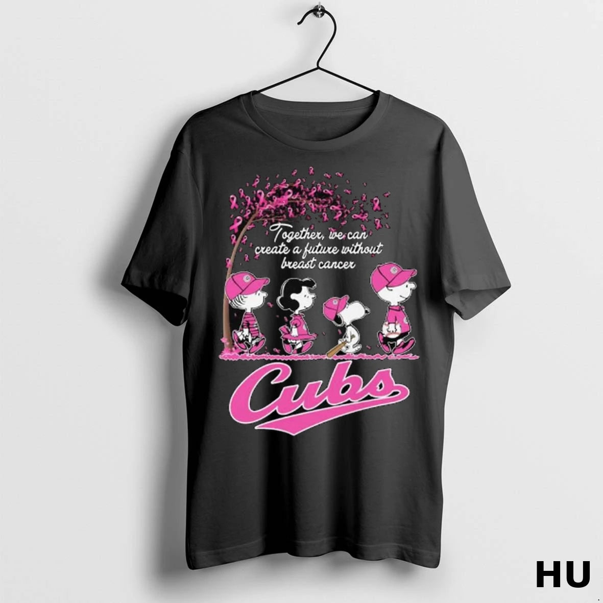 Officials Chicago Cubs X Peanuts Characters Together We Can Create A Future Without Breast Cancer
