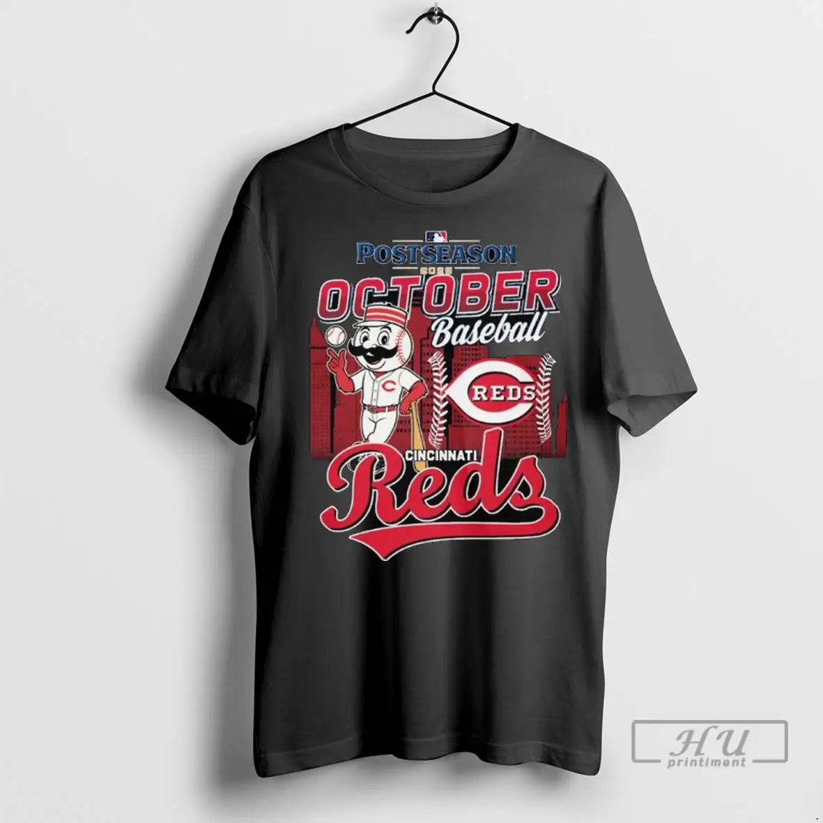 Officials Cincinnati Reds Macsot Baseball 2025 Postseason Champions Long Sleve T Shirts
