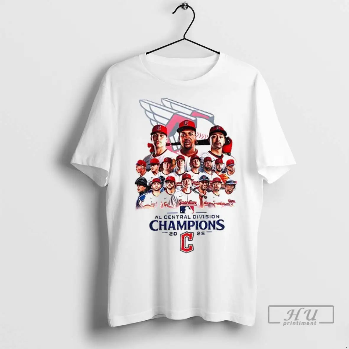 Officials Cleveland Guardians 2025 Al Central Division Champions Postseason Mlb T Shirts
