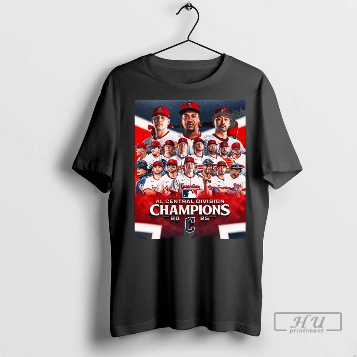 Officials Cleveland Guardians 2025 Mlb American League Central Division Champions T Shirts