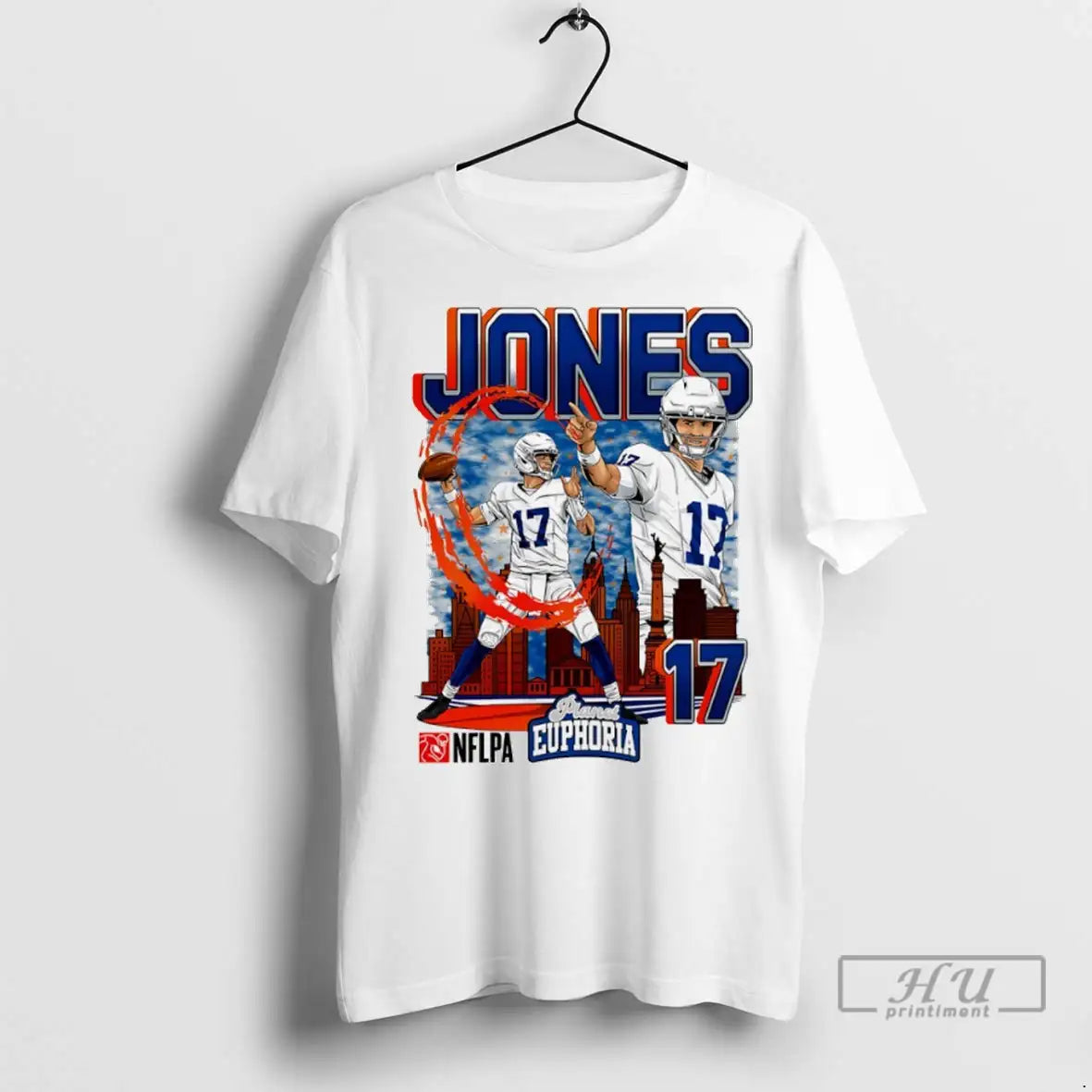 Officials Daniel Jones 17 Indianapolis Colts Football Comic T Shirts