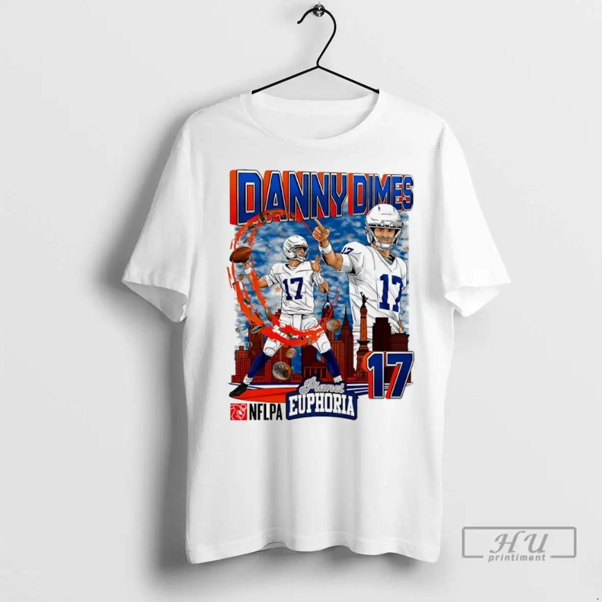 Officials Danny Dimes 17 Indianapolis Colts Football Comic T Shirts