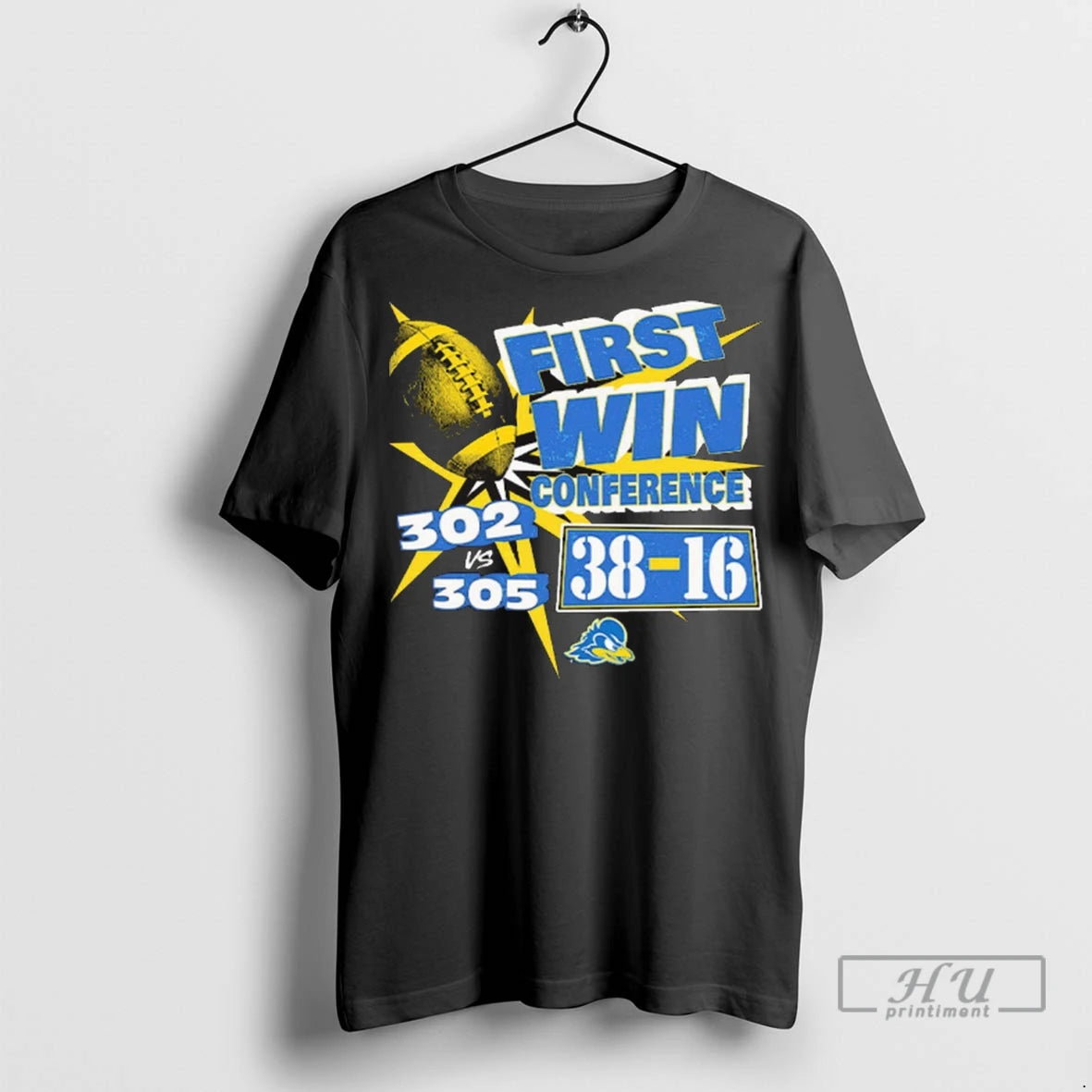 Officials Delaware Fightin Blue Hens Ncaa Football First Conference Win 302 Vs 305 38 16