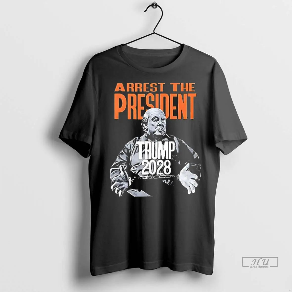 Officials Donald Trump Bald Lock Him Up Illustration Arrest The President 2028 T Shirts
