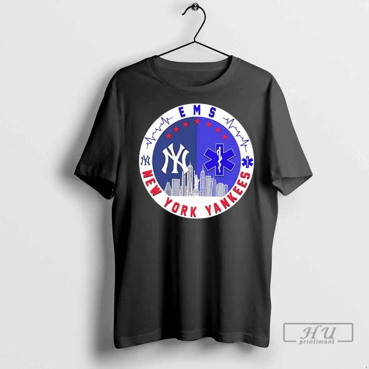 Officials Ems New York Yankees City Skyline T Shirts