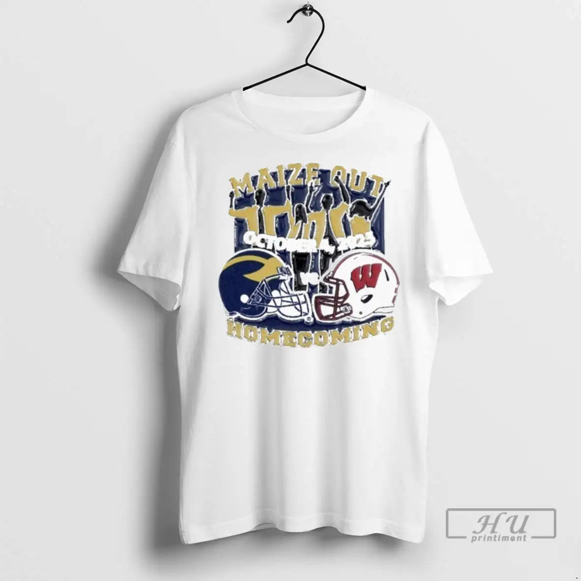 Officials Gameday Michigan Wolverines Vs Wisconsin Badgers Maize Out Homecoming T Shirts