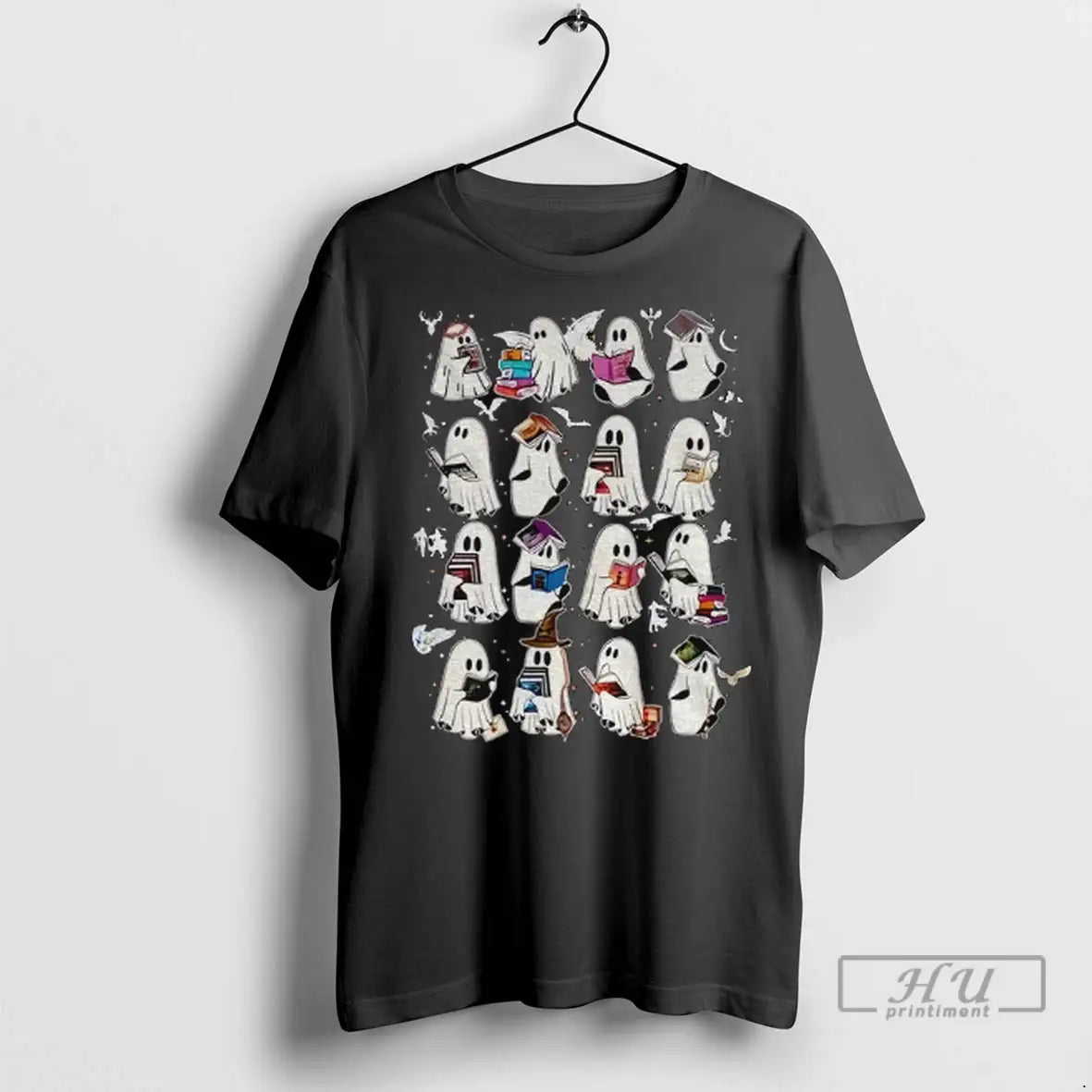 Officials Ghost Book Spooky Halloween 2025 Gift For Fan T Shirts