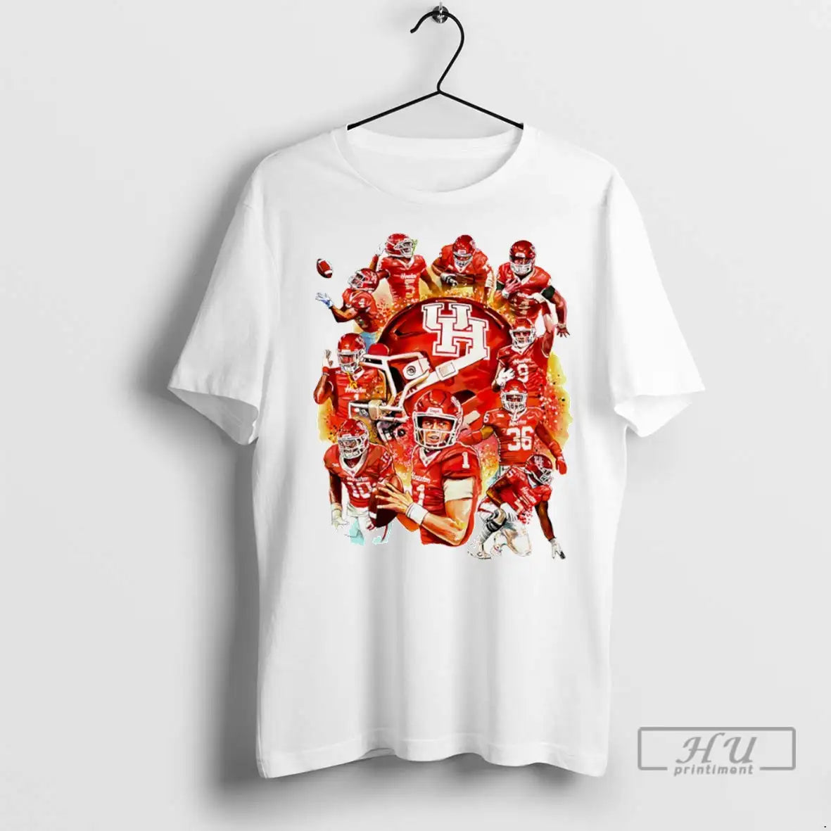 Officials Houston Cougars H Town Grit Coogs House Art T Shirts