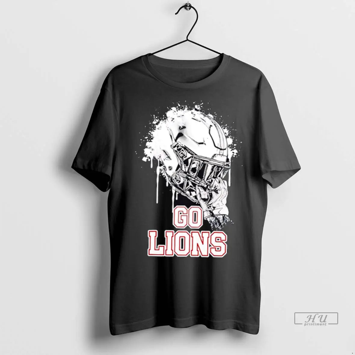 Officials Hubbertville Football Lions Go Lions Helmet T Shirts