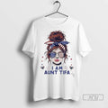 Officials I Am Aunt Tifa Funny Girl Usa Flag Gift Ladies T Shirts