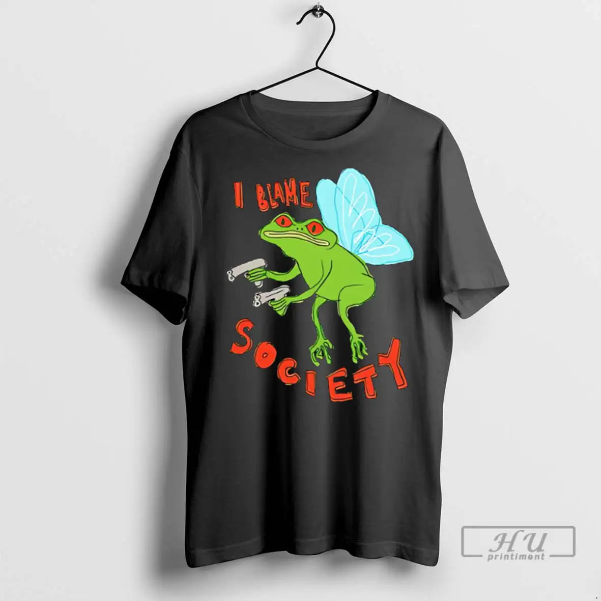 Officials I Blame Society Frog T Shirts