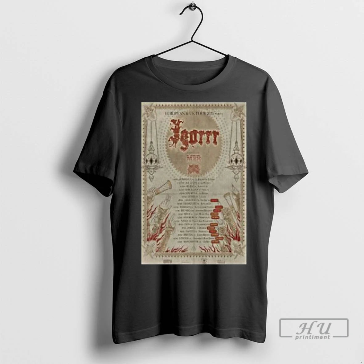 Officials Igorrr Tour Eu Uk 2025 T Shirts