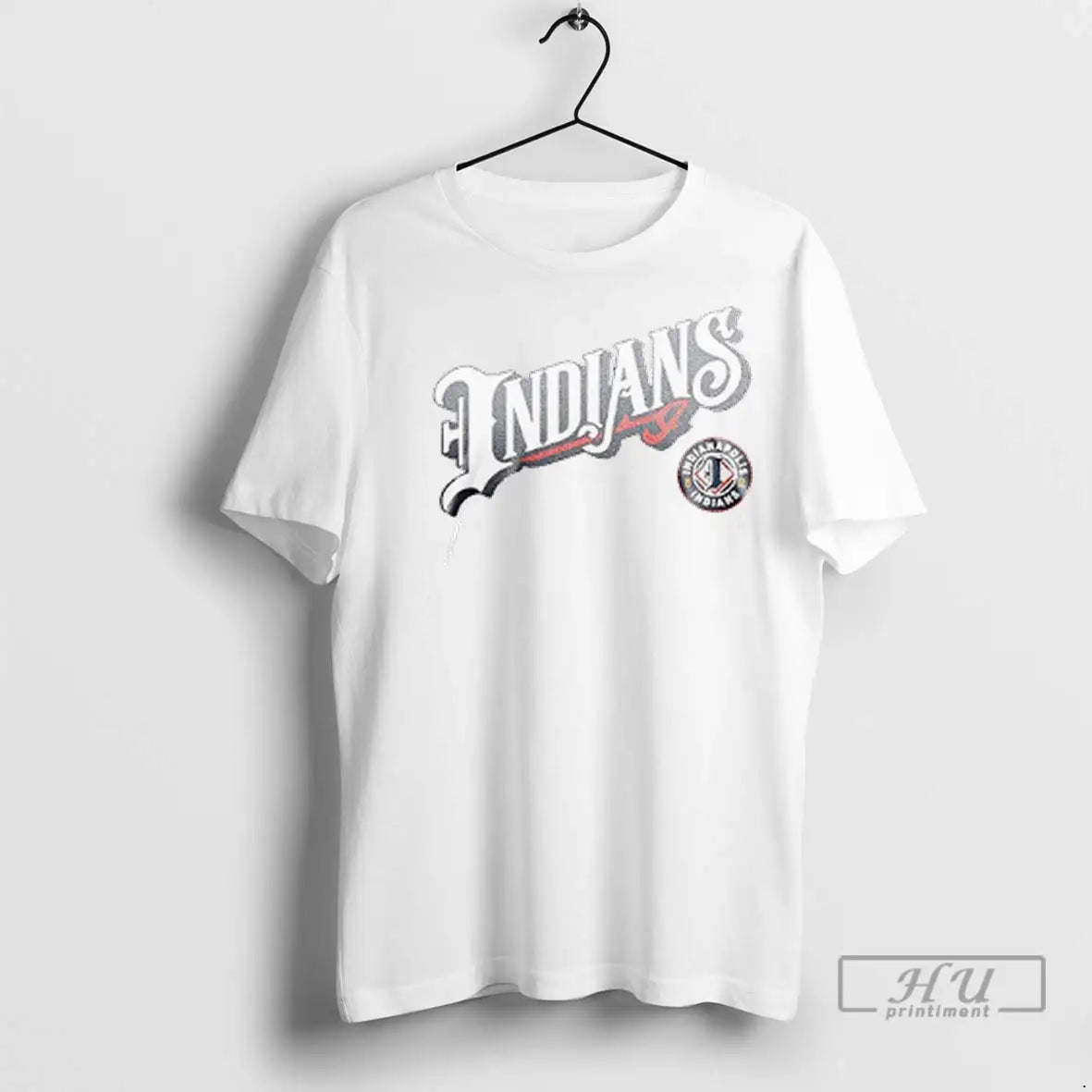Officials Indianapolis Indians Logo Wordmark T Shirts