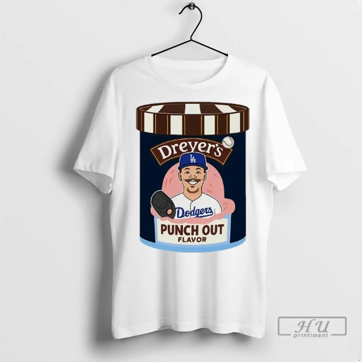 Officials Jack Dreyer Ice Cream Punch Out Flavor La Dodgers T Shirts