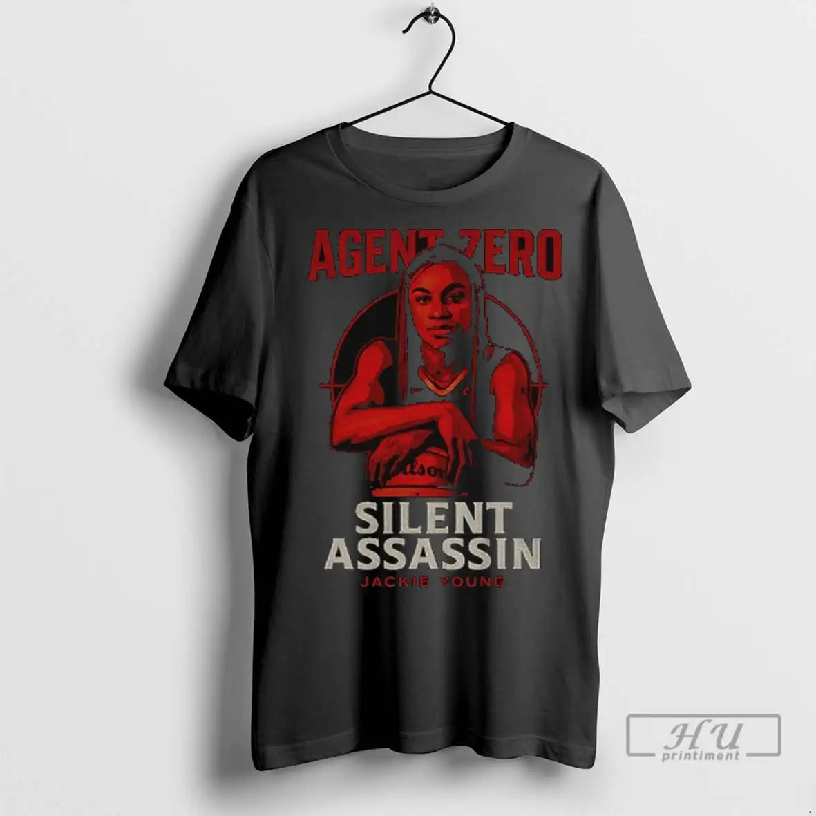 Officials Jackie Young Las Vegas Aces Wnba Basketball Agent Zero Silent Assassin T Shirts