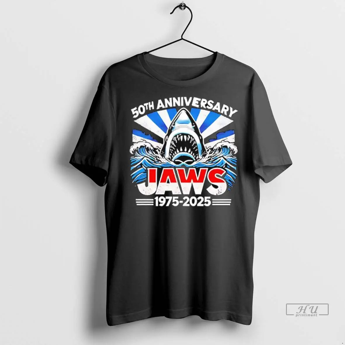 Officials Jaws Movie 50th Anniversary 1975 2025 Ladies T Shirts