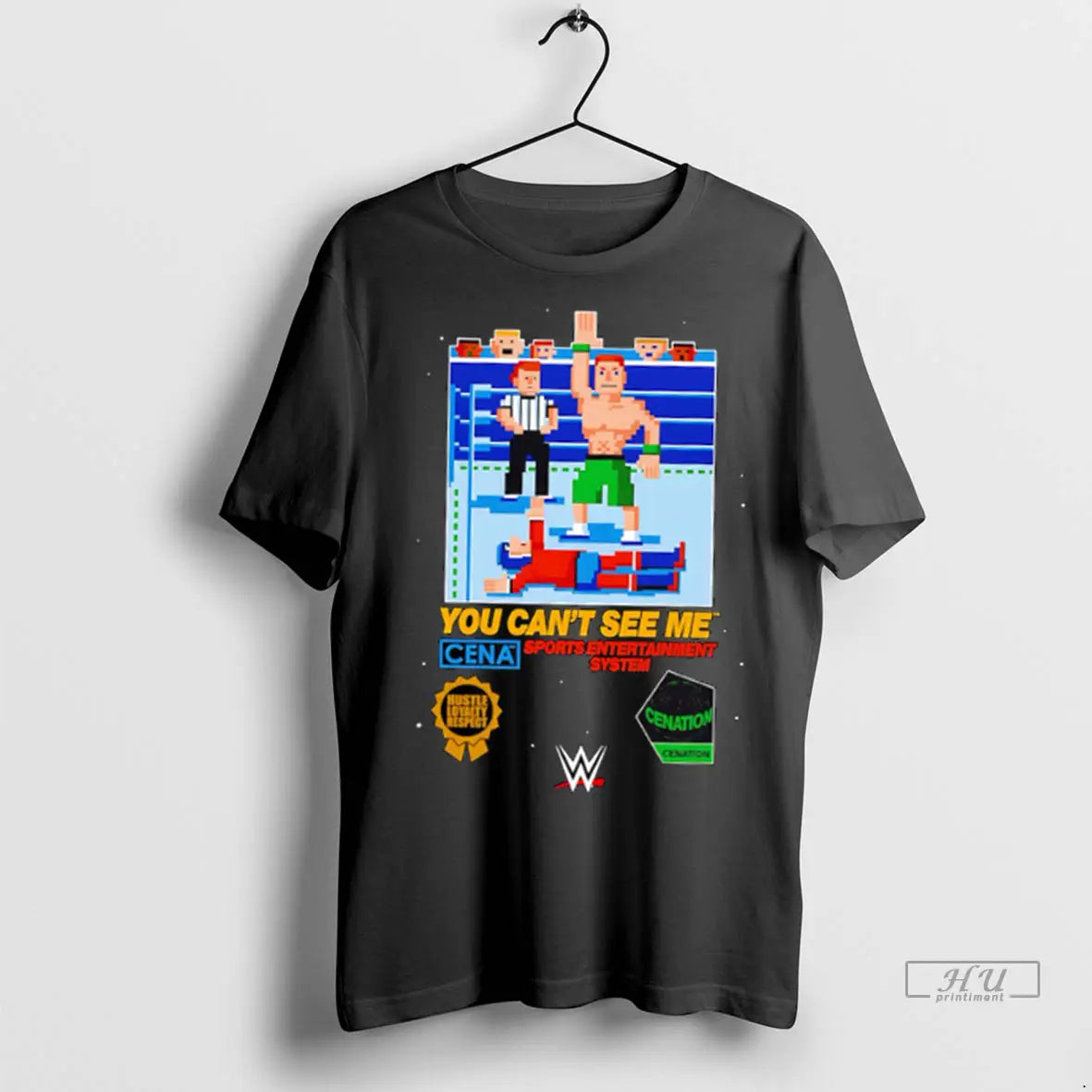 Officials John Cena You Cant See Me Sports Entertainment System Video Games T Shirts