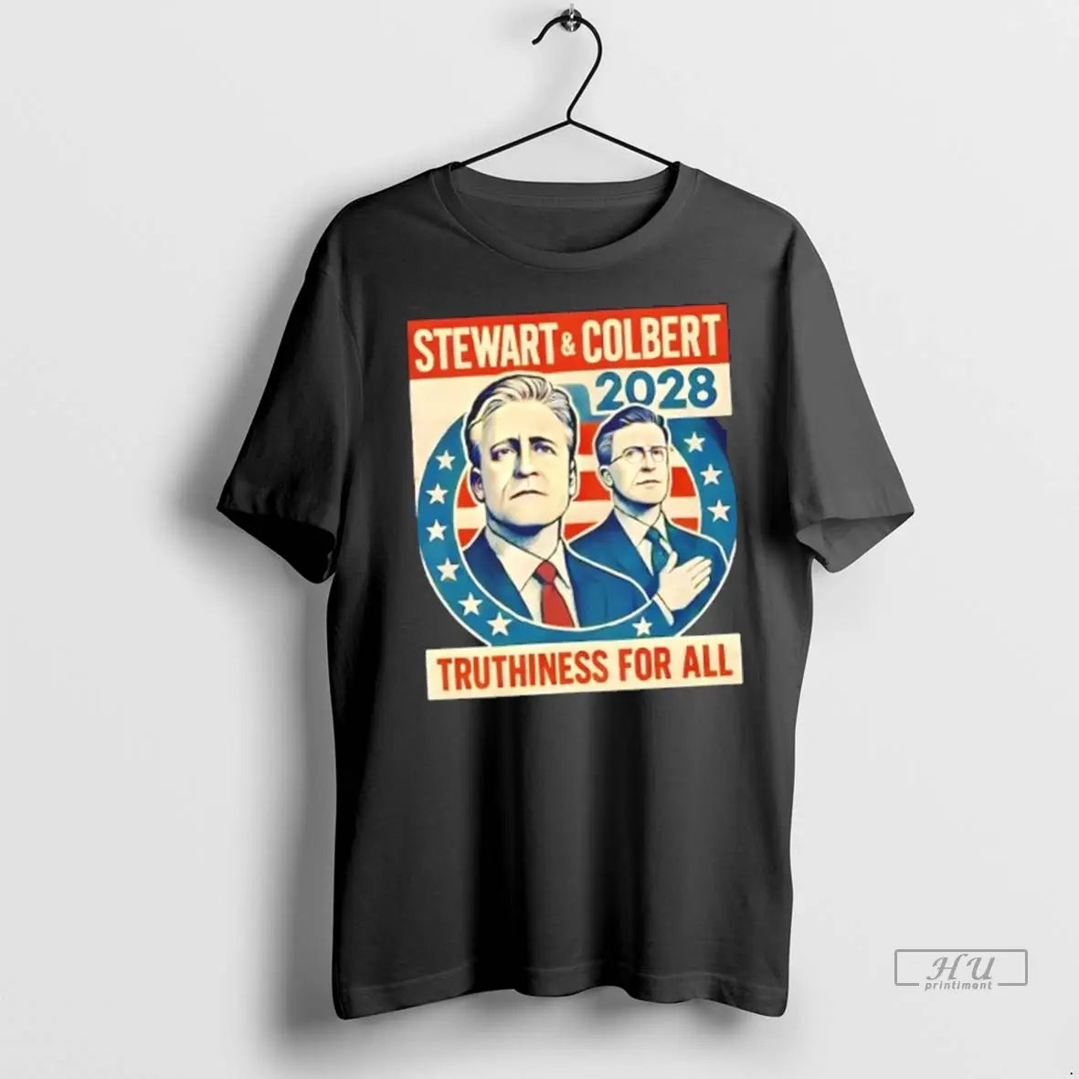 Officials Jon Stewart And Stephen Colbert 2028 Truthiness For All T Shirts