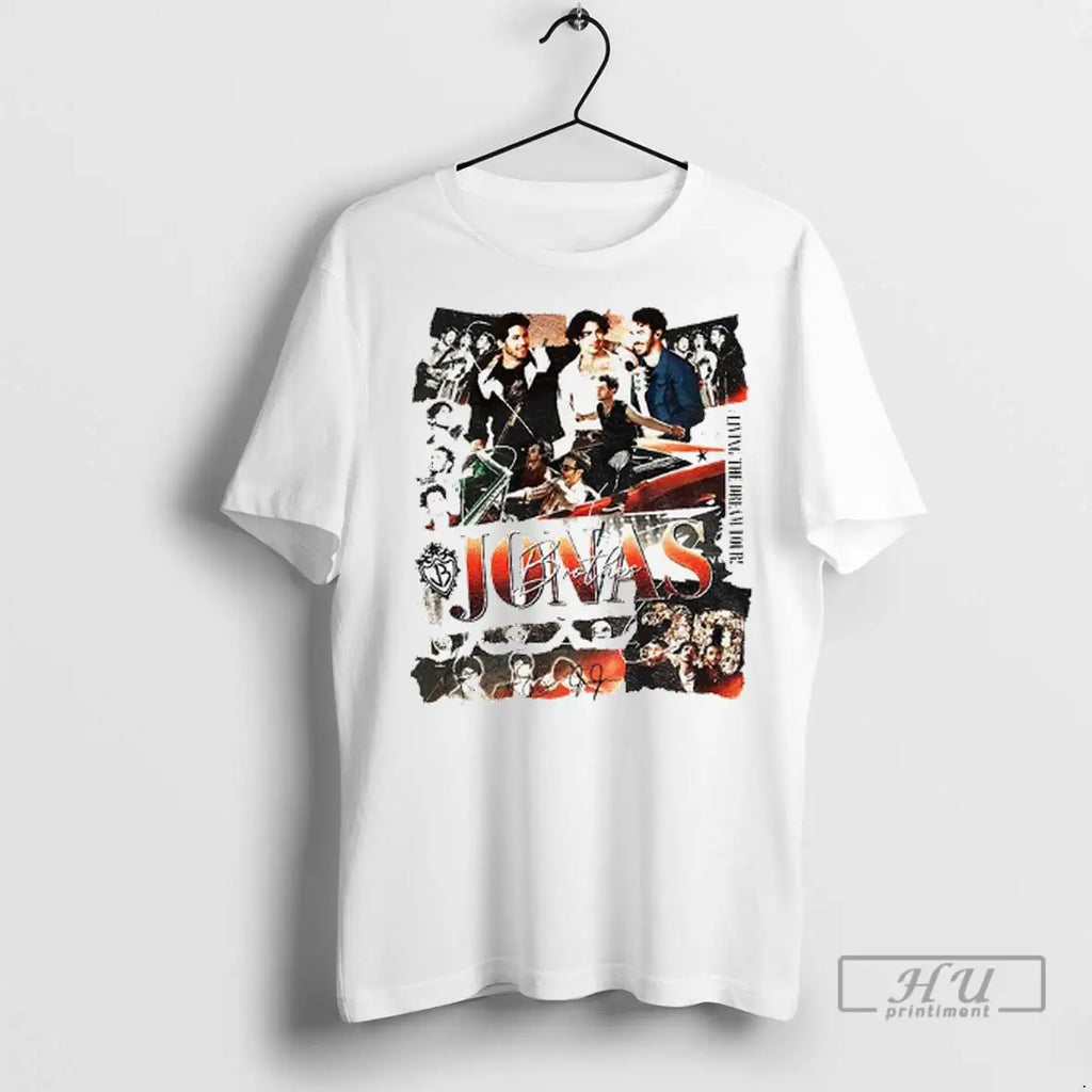 Officials Jonas Brothers 20th Anniversary Vintage Living The Dream Tour T Shirts