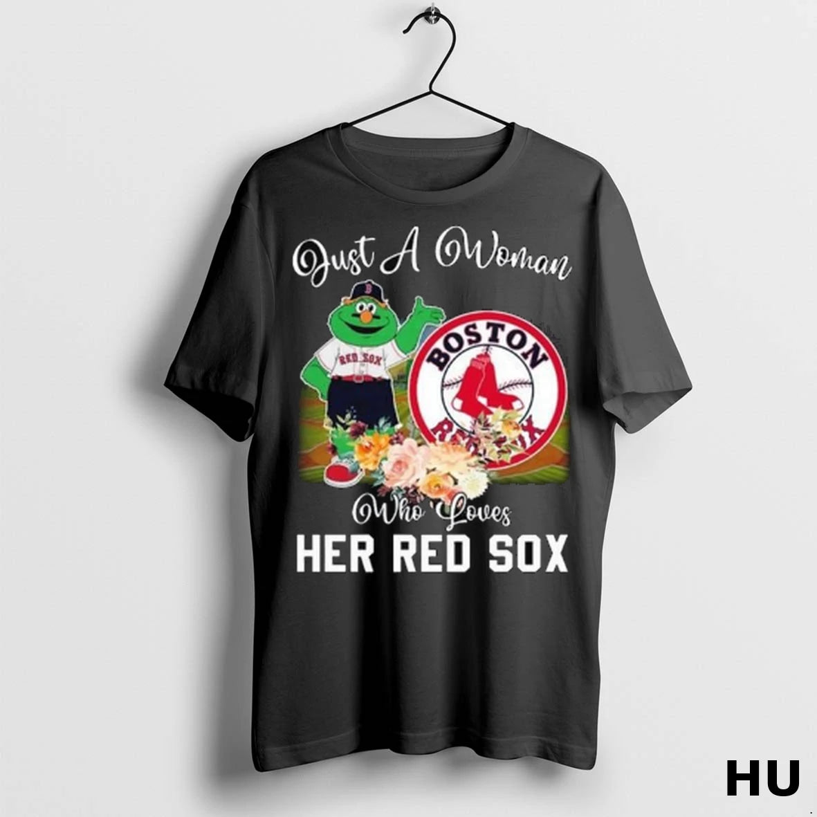 Officials Just A Woman Who Loves Her Boston Red Sox Mascot Logo 2025 Long Sleve
