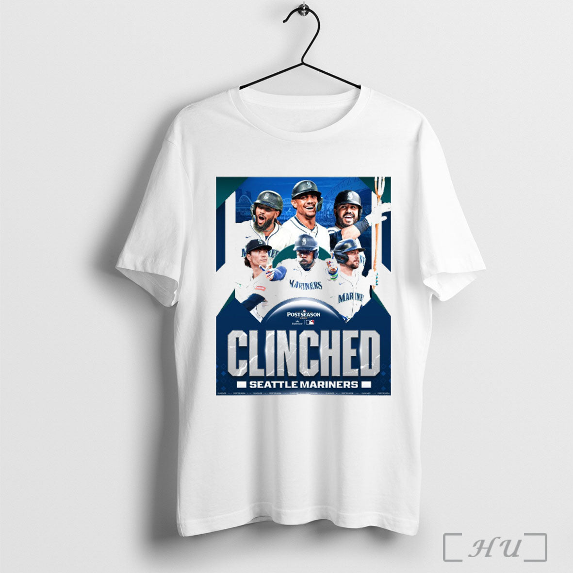 Officials Mlb Postseason 2025 Seattle Mariners Clinched Seize The Moment Raise Those Tridents Poster