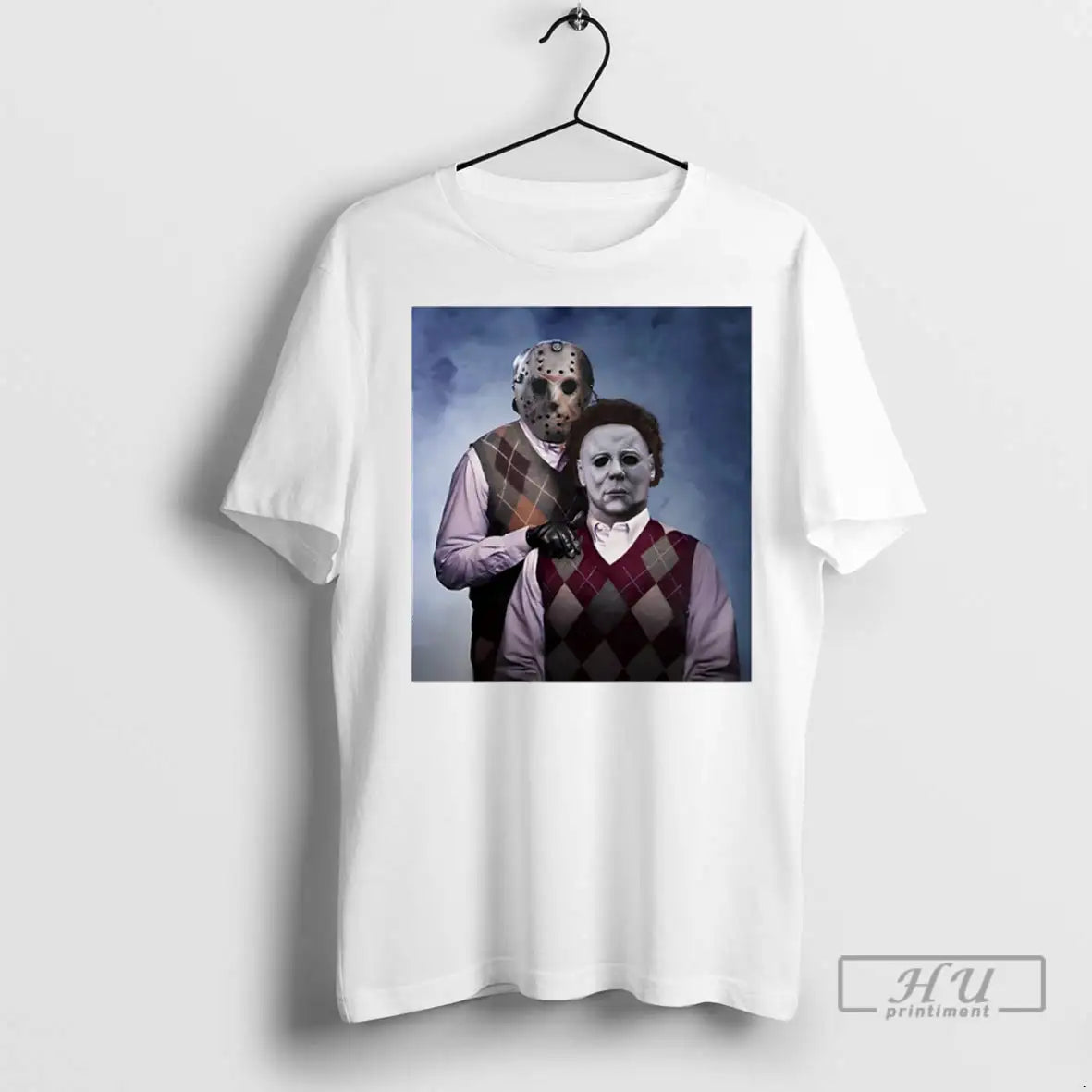Officials Michael Myers And Jason Voorhees Step Brothers Halloween T Shirts