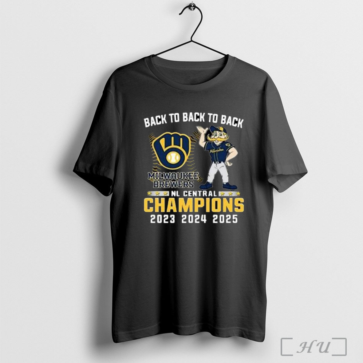 Officials Milwaukee Brewers Mascot Nl Central Central Division Champions Back To Back To Back 2023