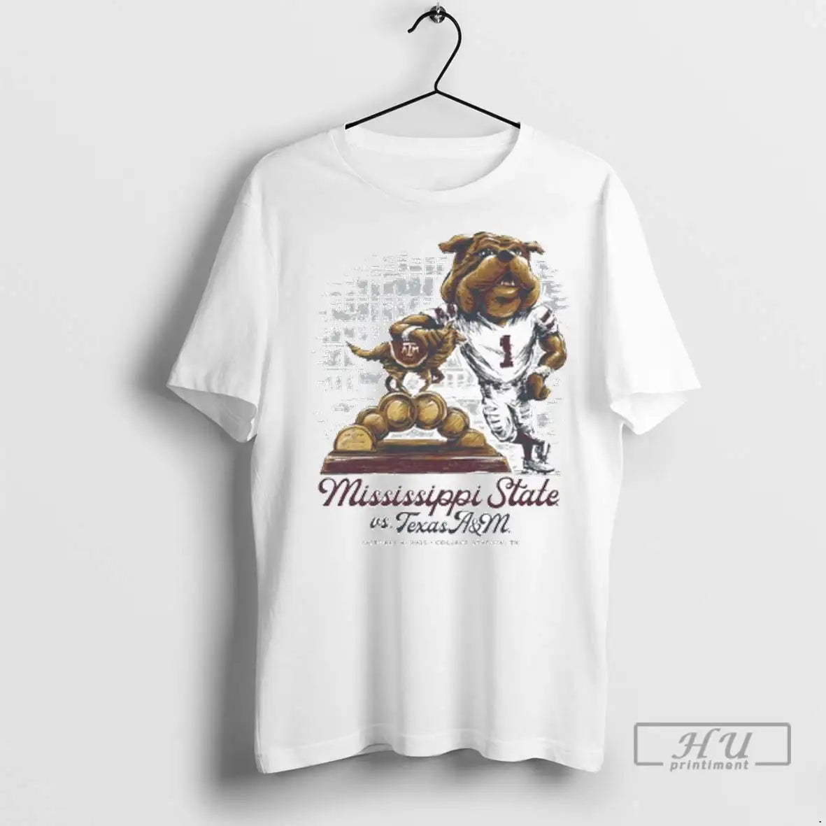 Officials Mississippi State Vs Texas Am Game Day Mascot T Shirts