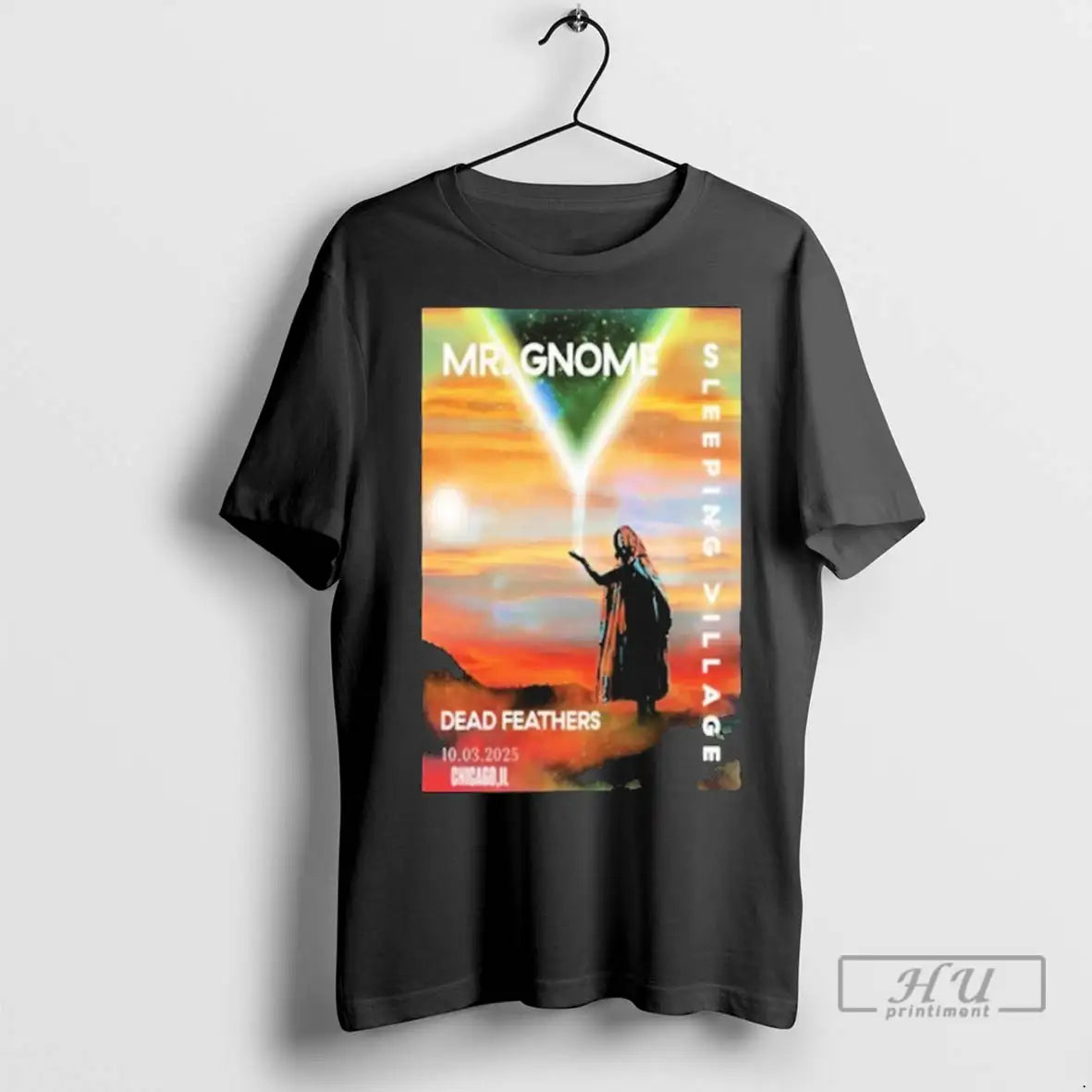 Officials Mr Gnome Dead Feathers Sleeping Village Chicago Illinois 2025 T Shirts