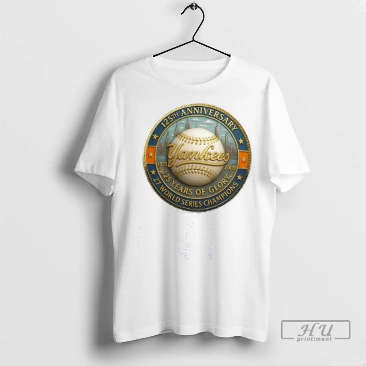 Officials New York Yankees 125th Anniversary Commemorative 1901 2026 27 World Series Champions T Shirts