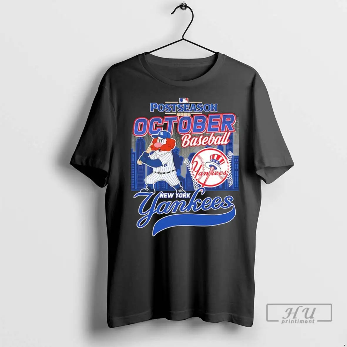 Officials New York Yankees October Baseball 2025 Postseason Mascot T Shirts