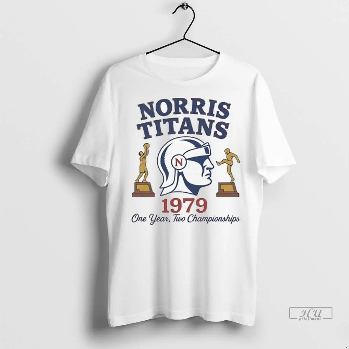 Officials Norris Titans 1979 One Year Two Championships Two Trophies Ladies T Shirts