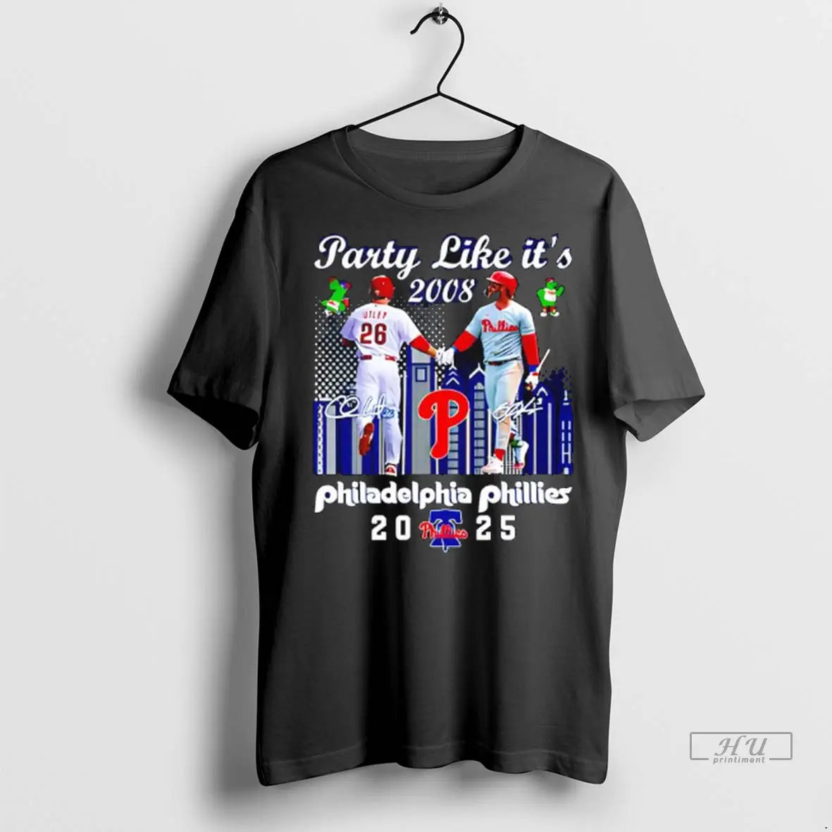 Officials Philadelphia Phillies 2025 Party Like Its 2008 Bryce Harper And Kyle Schwarber Signatures Logo