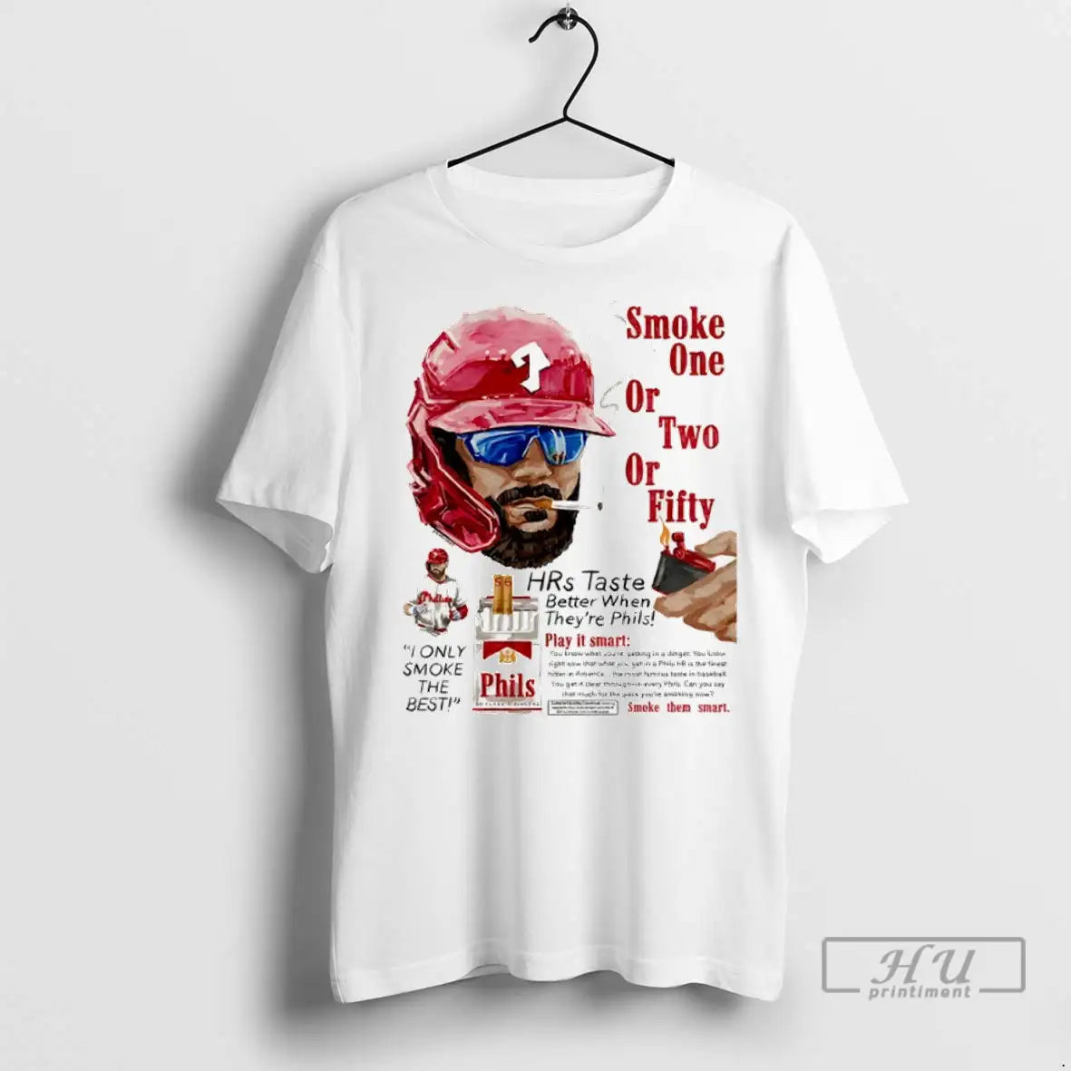 Officials Philadelphia Phillies Kyle Schwarber Smoke One Or Two Or Fifty T Shirts