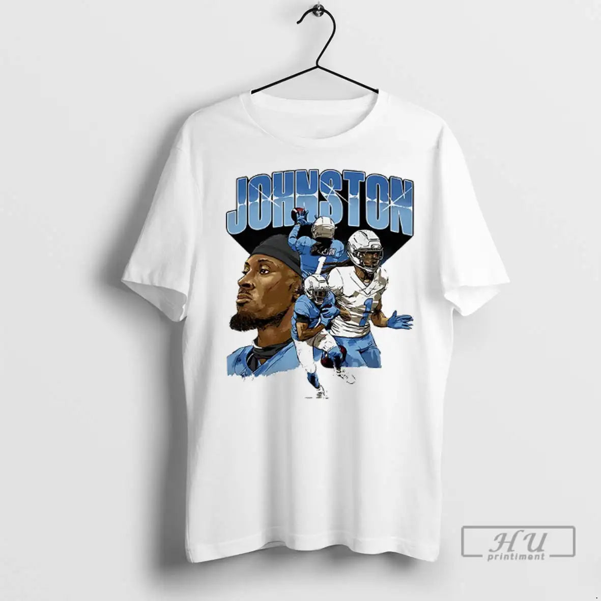 Officials Quentin Johnston Los Angeles Chargers Collage T Shirts