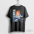 Officials Quinn Hughes Vancouver Canucks Hockey Caricature Player Signature T Shirts